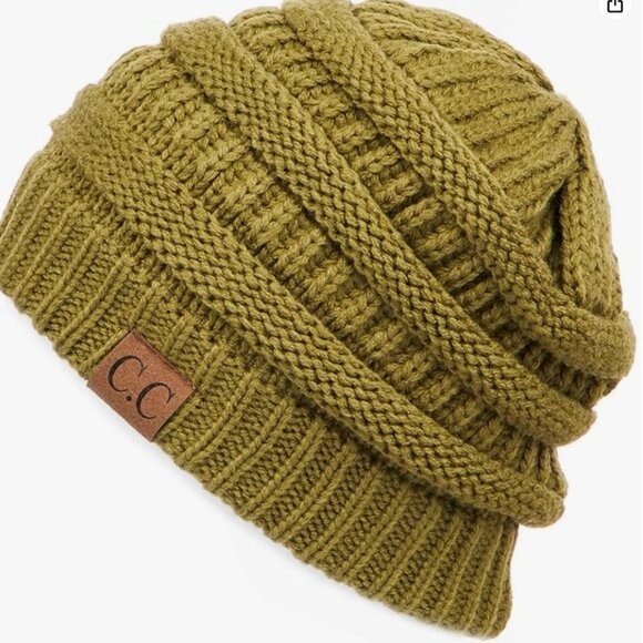 C.C Cable Knit Beanie - Thick, Soft & Warm Chunky Beanie Hats UNISEX - Picture 5 of 6